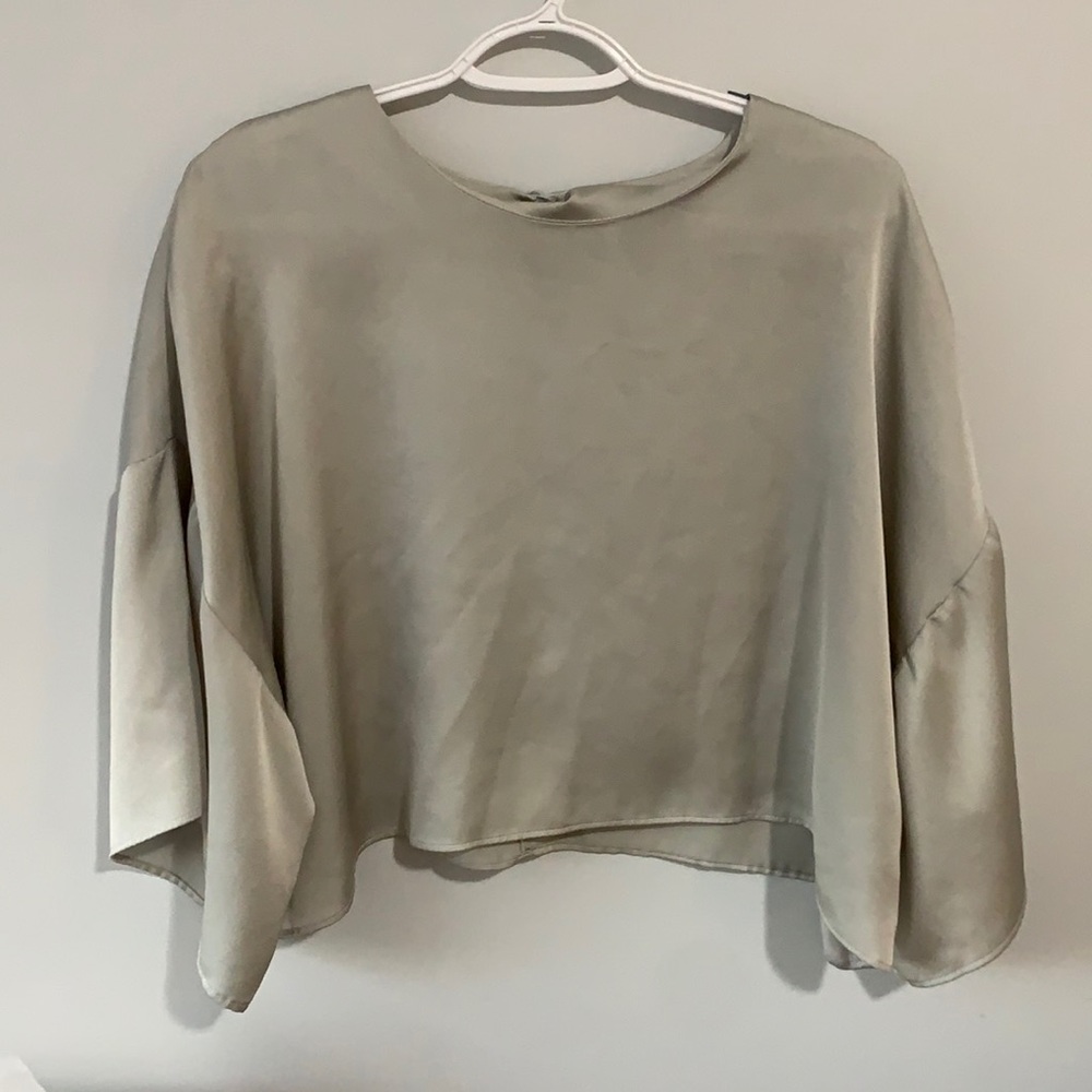 Satin Flowy Top